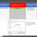 Searchable drop-down list in Excel