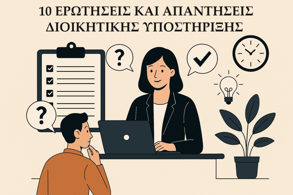 10 ερωτήσεις και απαντήσεις διοικητικής υποστήριξης