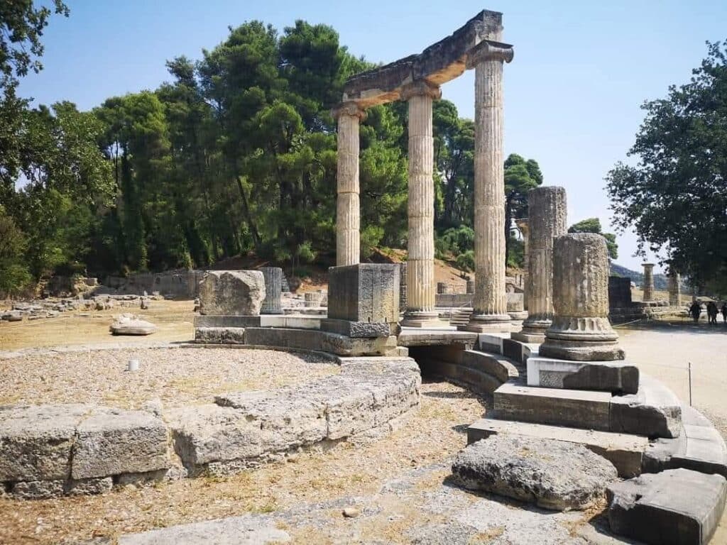 Φιλίππειον, Αρχαία Ολυμπία