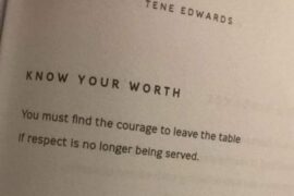 Know your worth