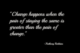 Change happens