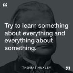 something about everything and everything about something