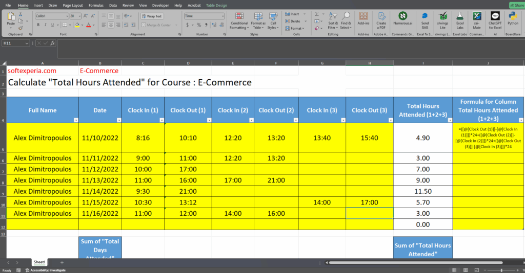 Υπολογισμός χρόνου