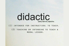 If you want to be remembered