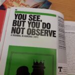 You see, but you do not observe