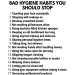Bad hygiene habits you should stop