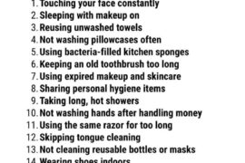 Bad hygiene habits you should stop
