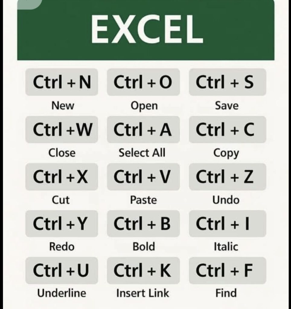 Excel Shortcuts