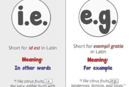 Meaning of i.e. and e.g.