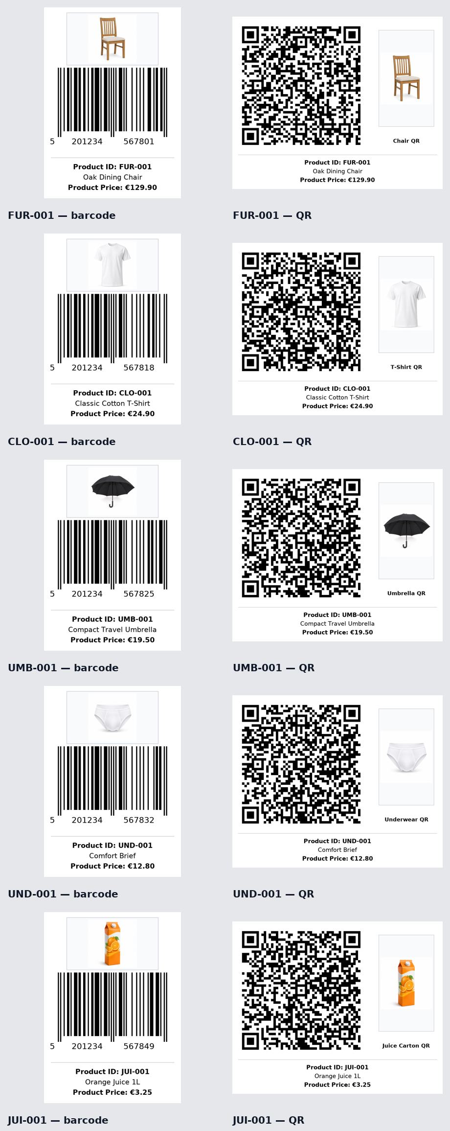 All Generated Codes