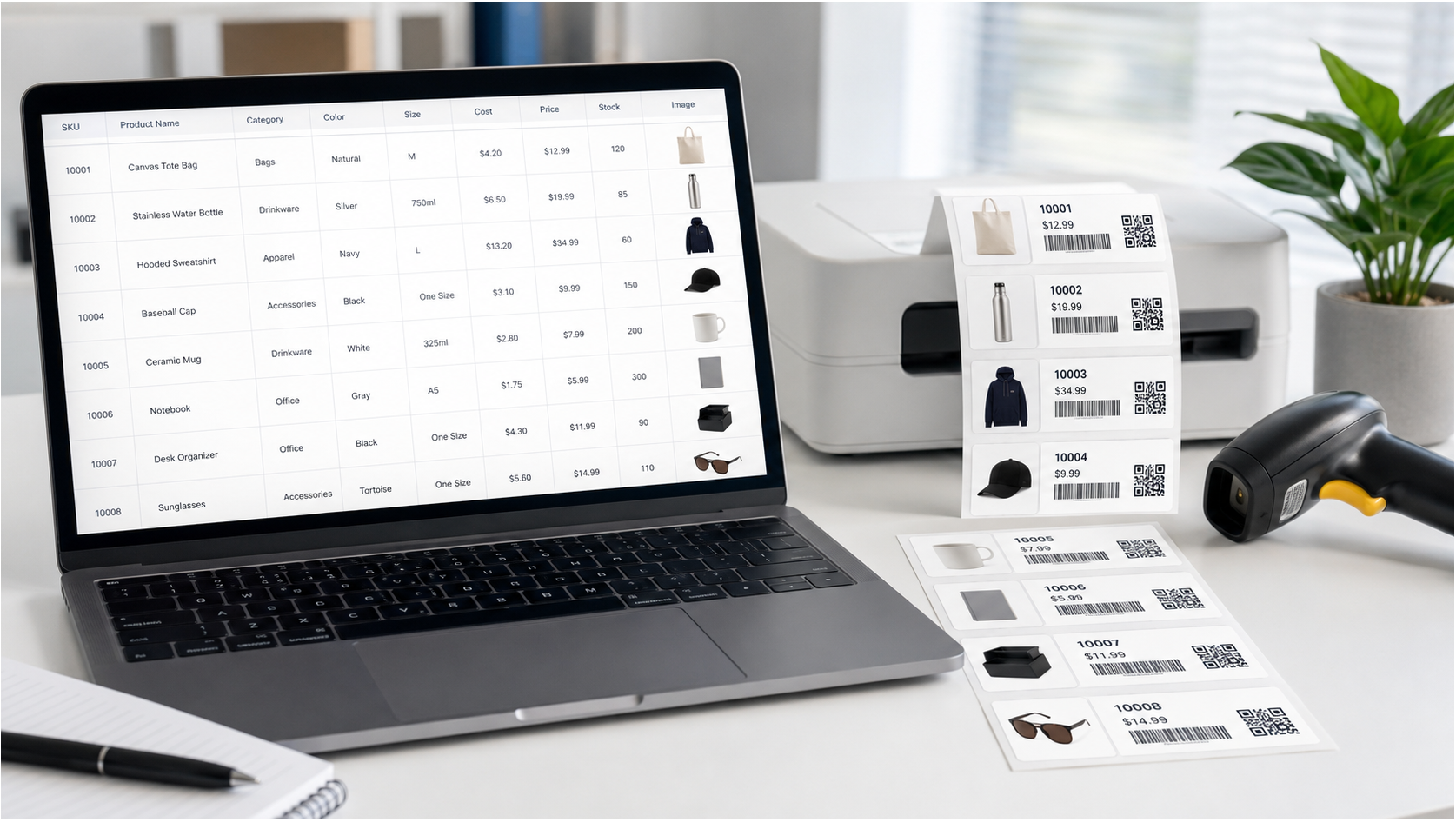 Turning an Excel Product List into Smarter Barcodes, QR Codes and Visual Inventory Records