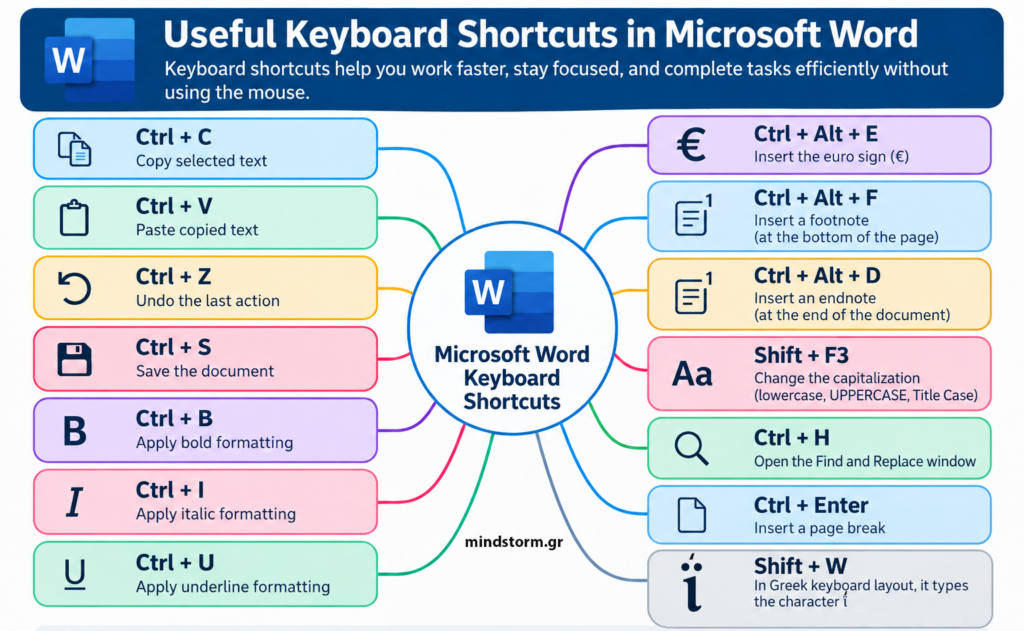 Microsoft Word Shortcuts